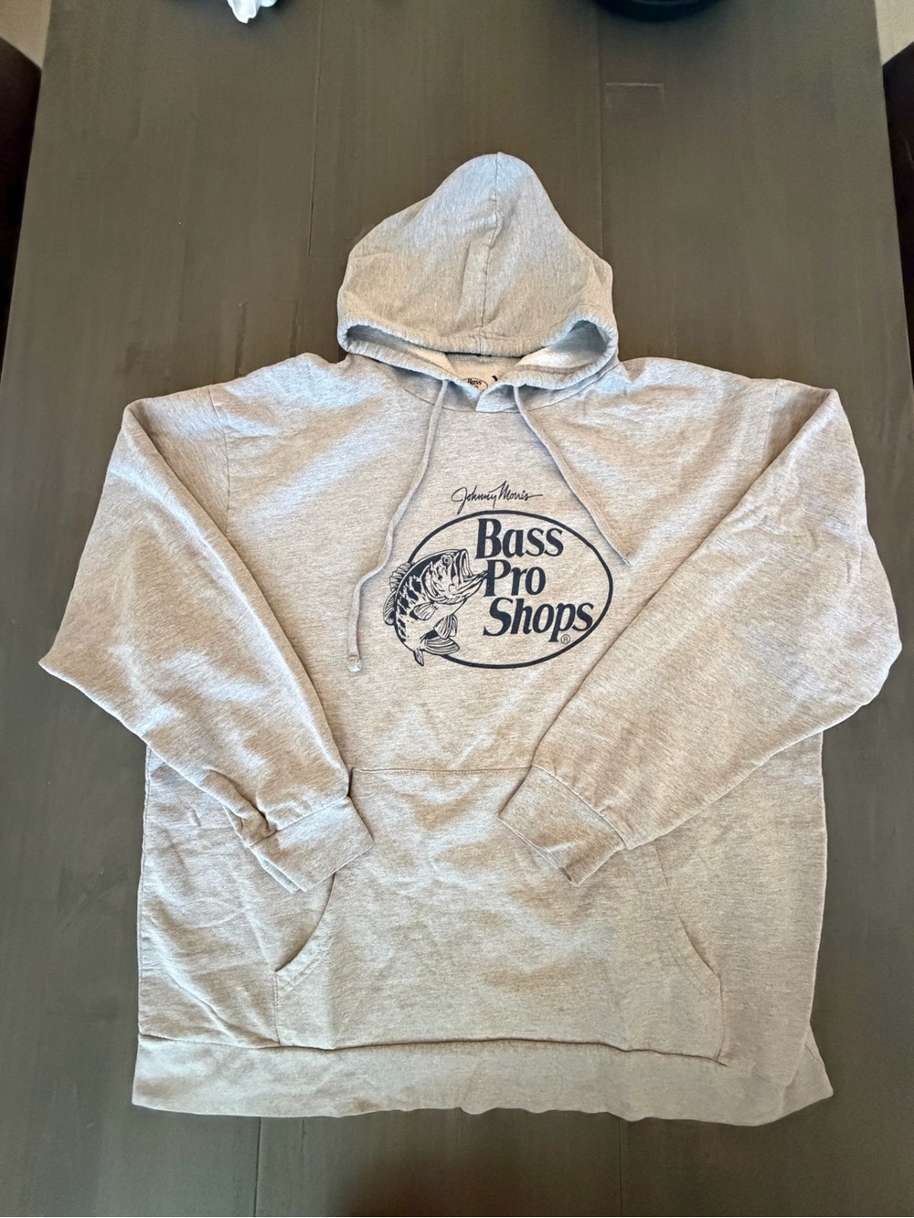 Bass Pro Shops Men's Gray Logo Hoodie XL